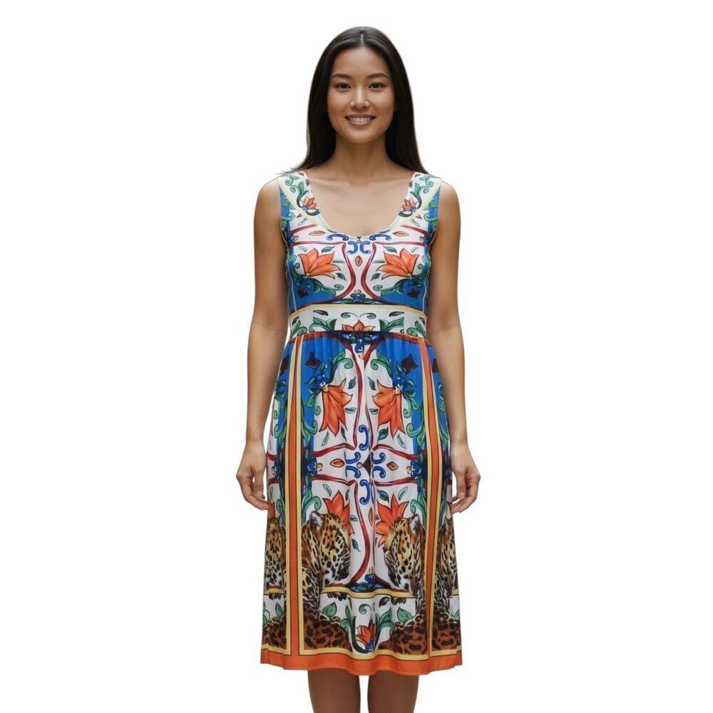All Over Print Dress M